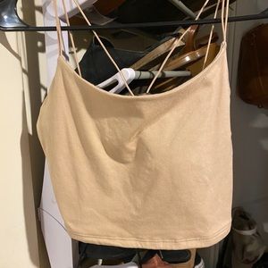 Super Soft Crop Tank in Nude Blush
